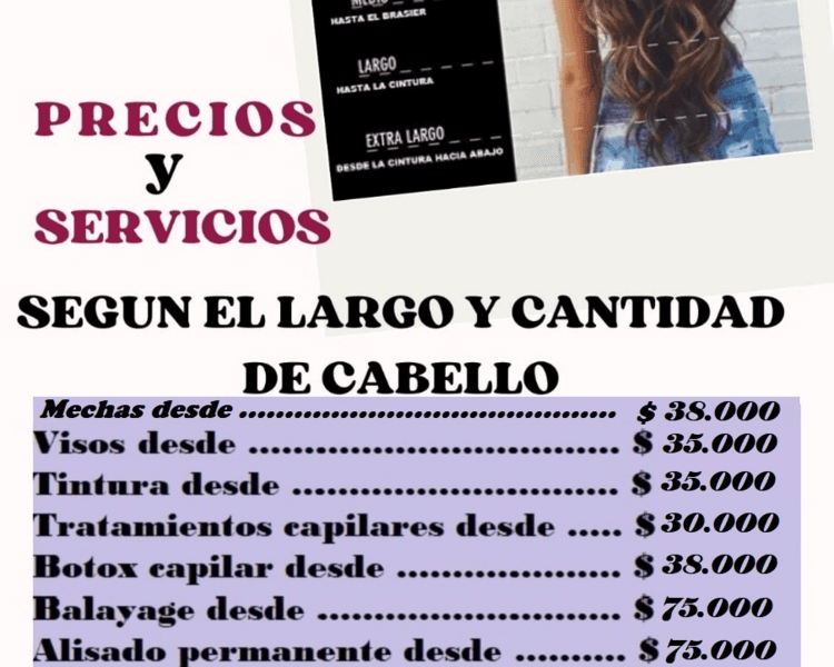 TRATAMIENTO CAPILAR DESDE CABELLO CORTO ( el precio puede variar segun el largo y cantidad de cabello )