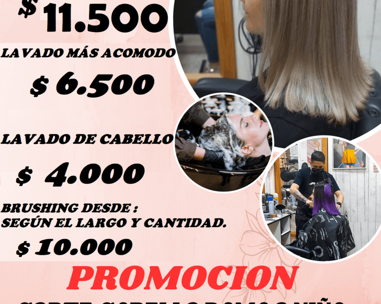 CORTE CABELLO MUJER O NIÑA ( niños desde 5 años )