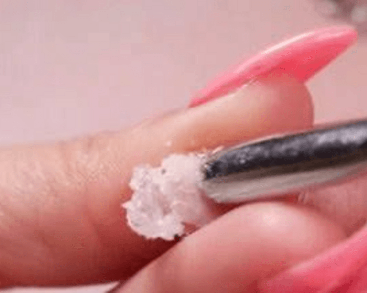 Retiro de acrilico y rubber