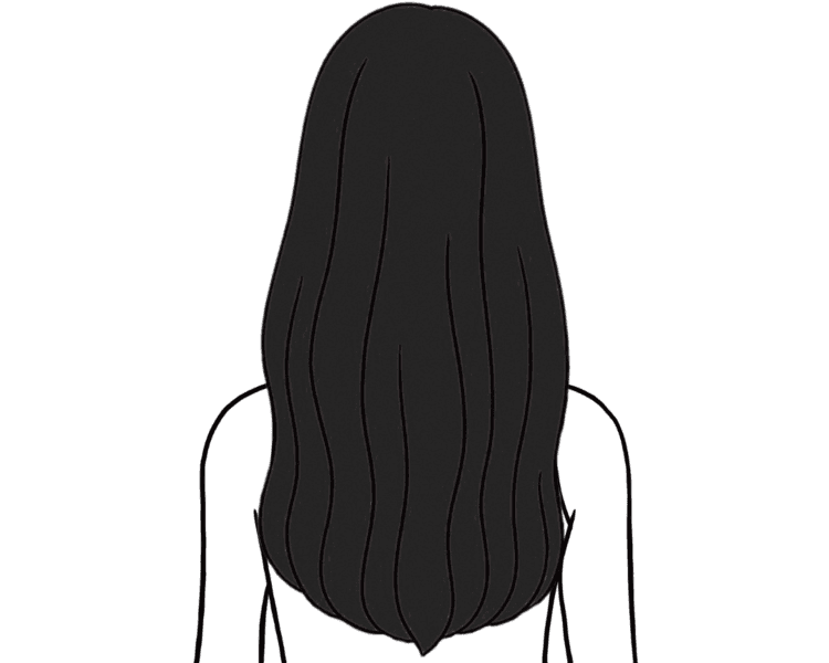 Bloque de Color Fantasía Nuca o Frontal | Cabello Largo – Incluye Brushing