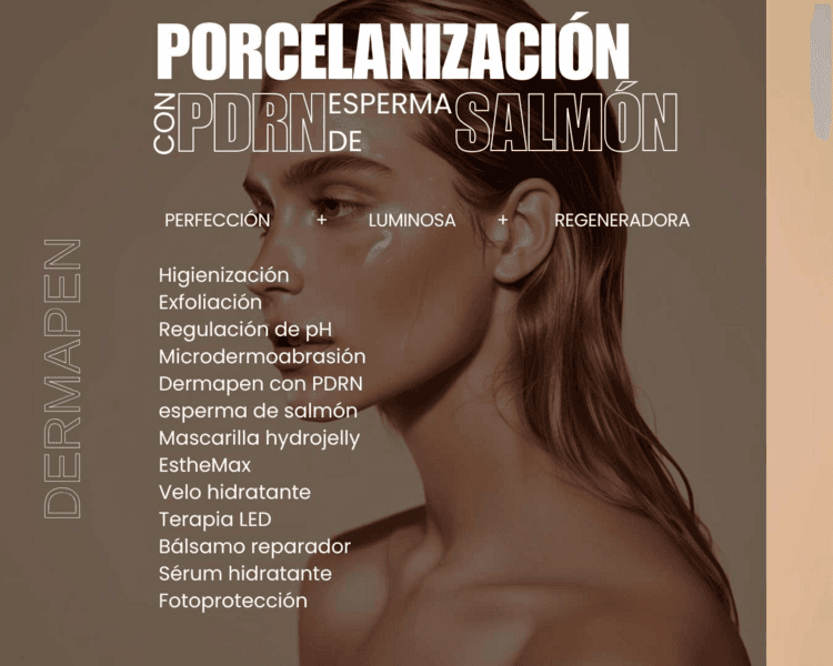 Porcelanización con PDRN esperma de salmon