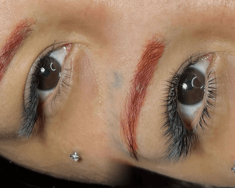 pestañas inferiores