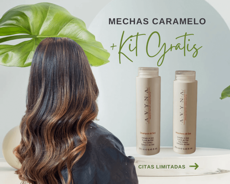 Mechas caramelo + shampoo Avyna 250ml.
