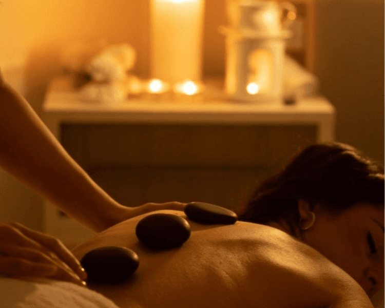 Masaje Relajación + piedras calientes 60min