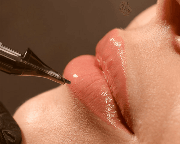 Micropigmentacion de labios retoque