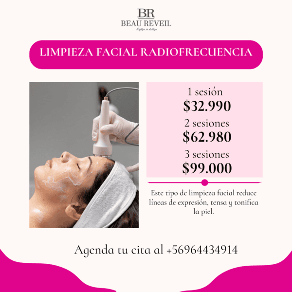 Limpieza facial con radiofrecuencia (2s)