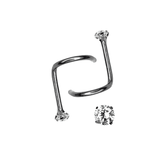 Nostril prong cristal blanco (COD 81)