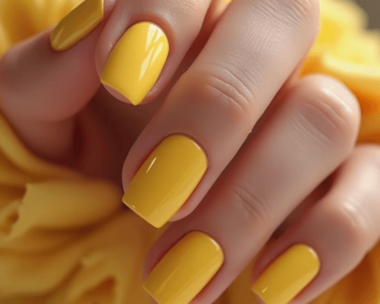 Manicura semipermanente color liso