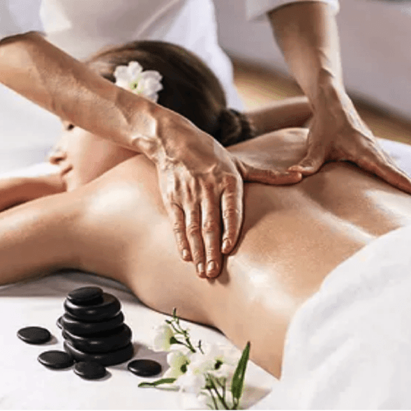 Masajista roca photo