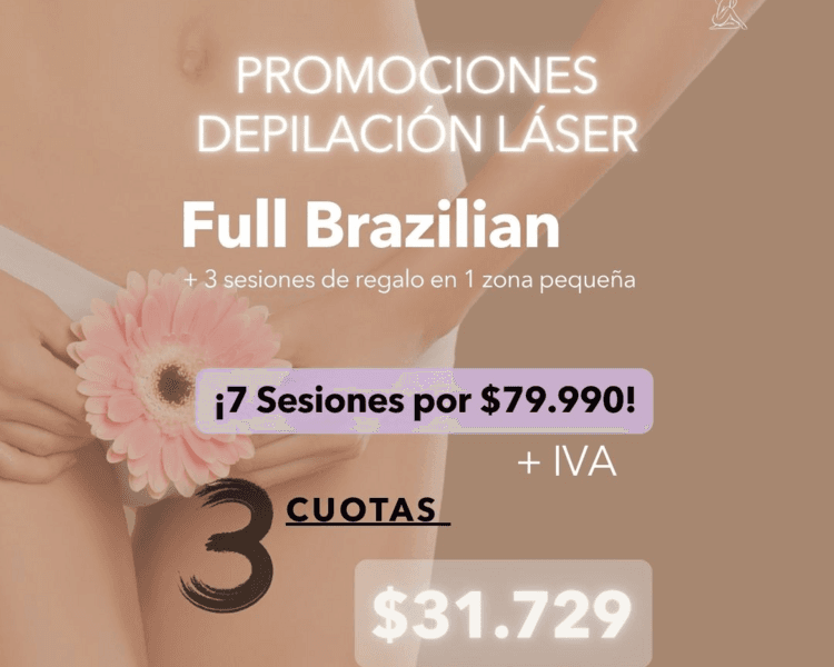 7 SESIONES EN FULL BRAZILIAN + 3 SESIONES DE REGALO EN UNA ZONA PEQUEÑA- AÑO 2026