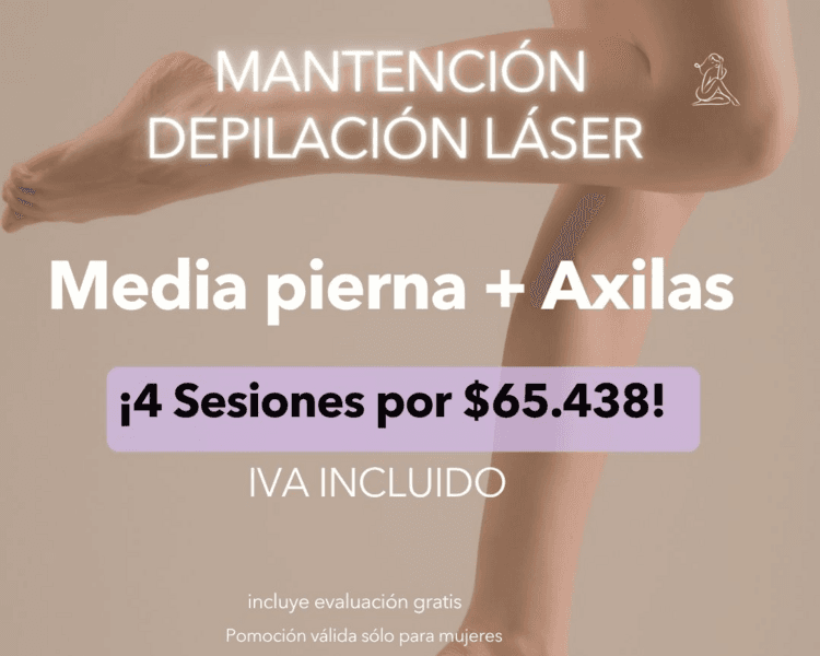 4 SESIONES EN MEDIA PIERNA + AXILAS - AÑO 2026