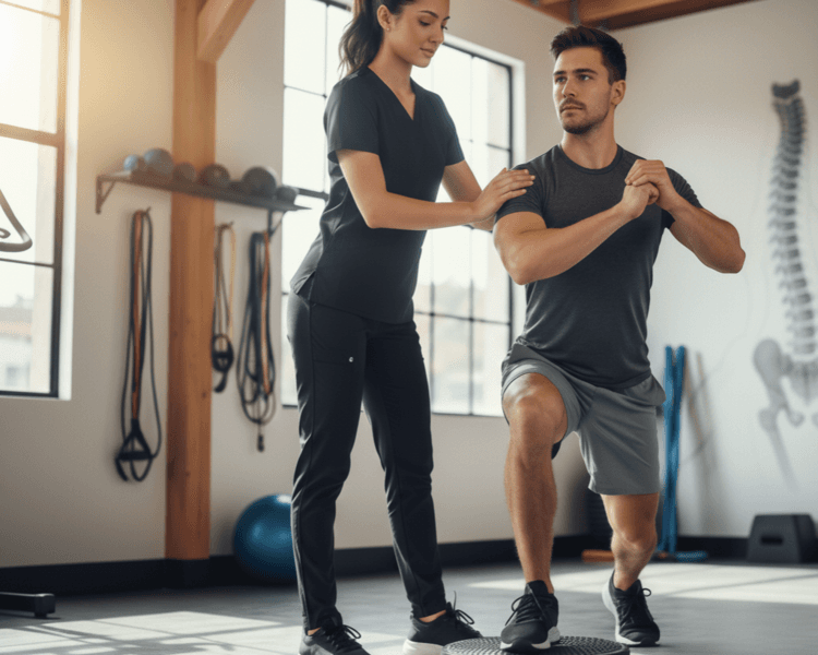 Sesión de fisioterapia