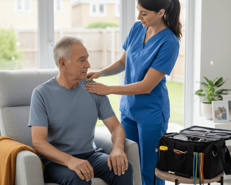 Sesión de fisioterapia a domicilio + valoración inicial a domicilio