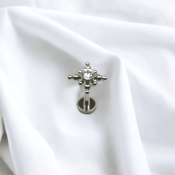 Labret cruz del sur y cristal blanco (COD 383)