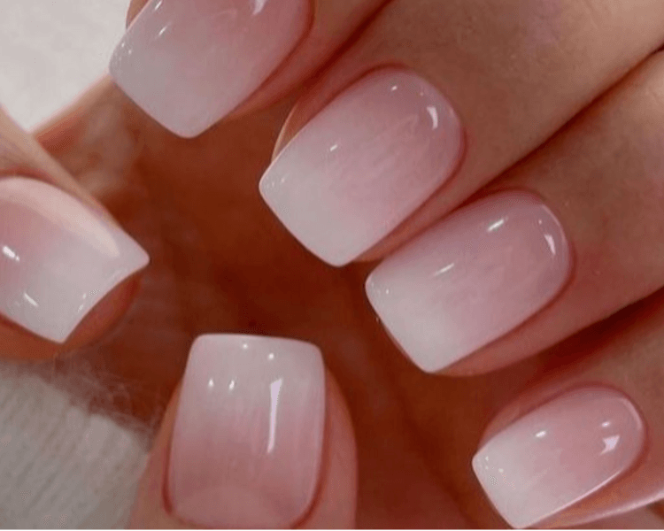 Esmaltado permanente francesa o degrade