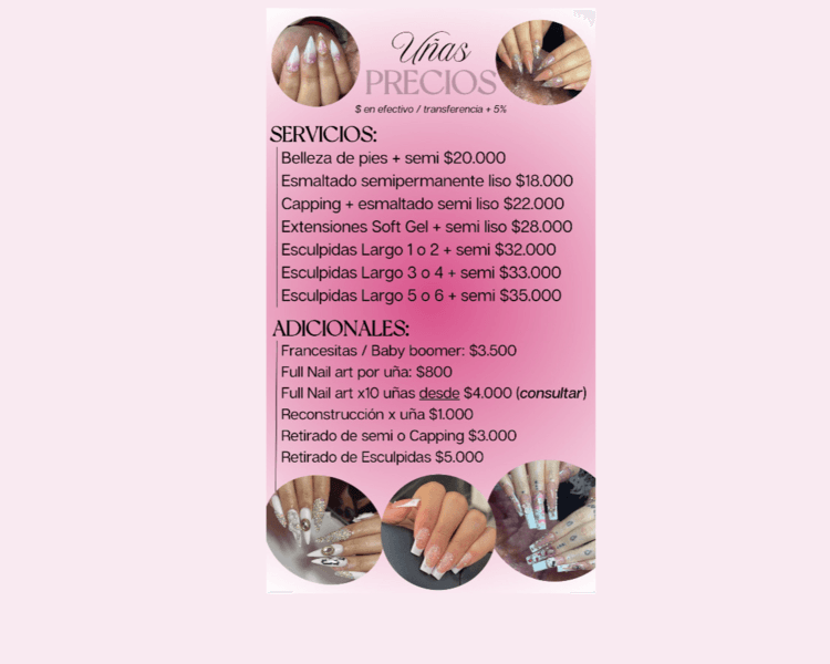 Esculpidas Largo 1 o 2 + semi liso (Efectivo)