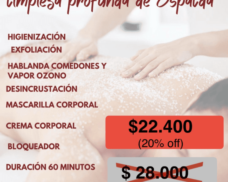 LIMPIEZA PROFUNDA DE ESPALDA CYBER NAVIDEÑO