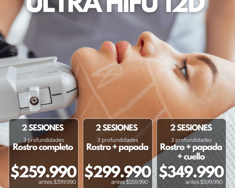 BLACK 2 SESIONES ULTRA HIFU 12D ROSTRO + PAPADA + CUELLO