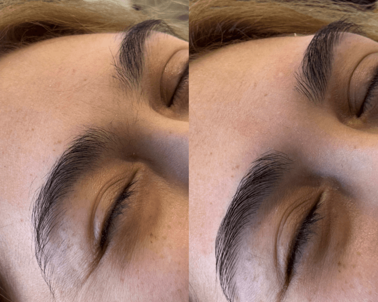 Perfilado de cejas con tecnica de visagismo