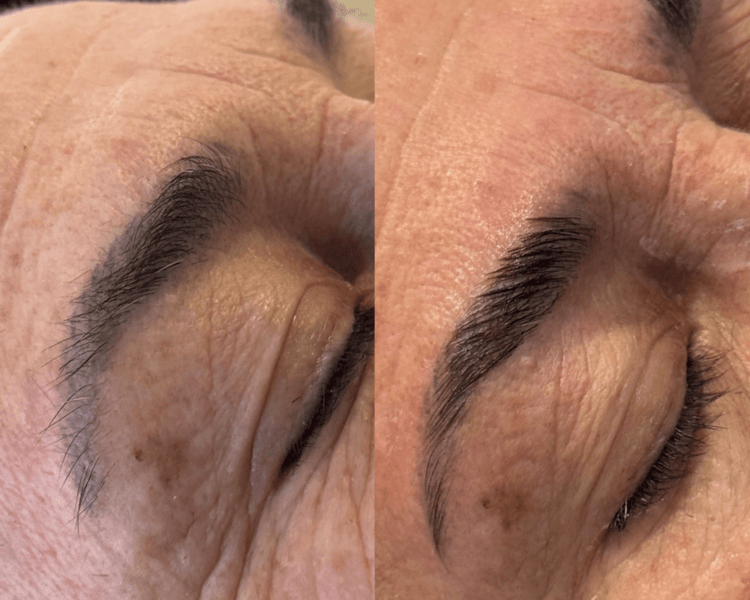 Laminado de cejas/ planchado de cejas.