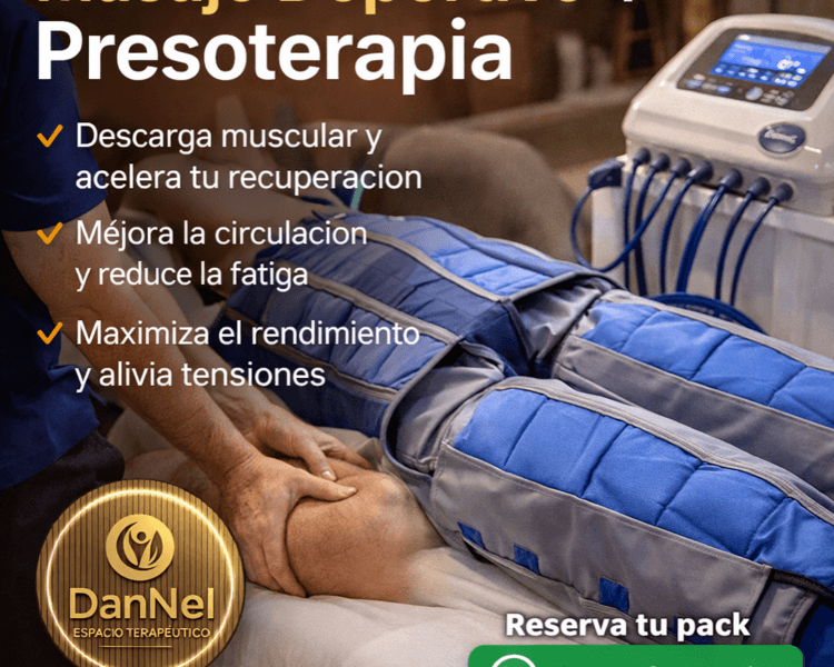 Presoterapia 30 + Masaje deportivo 30