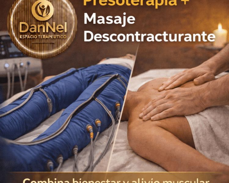 Presoterapia + Masaje Descontracturante