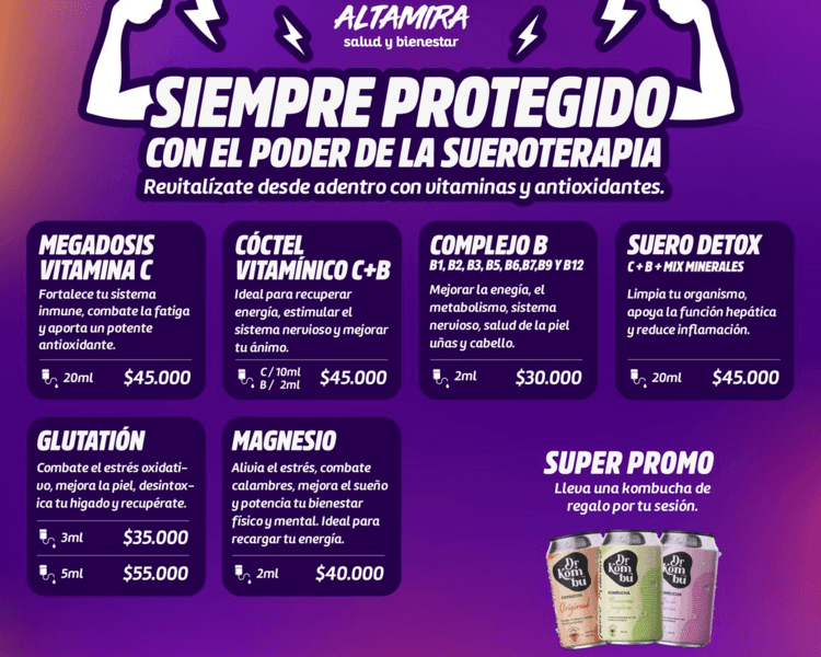 COCTEL DE VITAMINAS - C (10 ML) + B (2 ML)