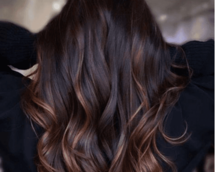 Mechas balayage caramelo