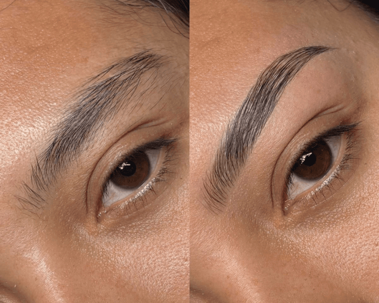 Laminado de cejas + perfilado con visagismo