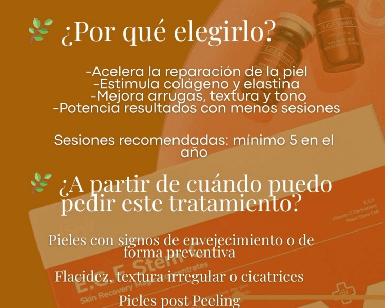 Limpieza Facial + Factores de Crecimiento longevidad cutanea