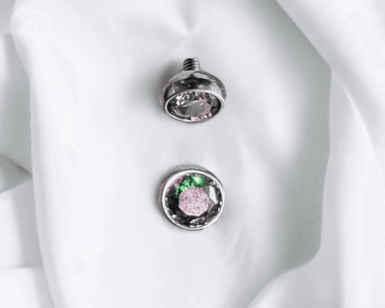 Top microdermal cobachon cristal vitral (Cod 401)