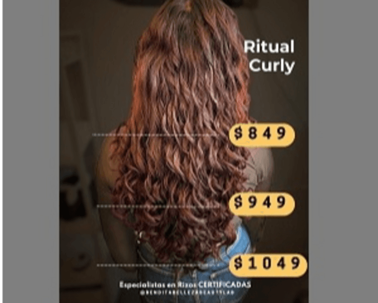 PROMO Ritual Curly Completo EXPERIENCIA PREMIUM *RECOMENDADO* Corte especializado + lavado + mascarilla + asesoría + definición