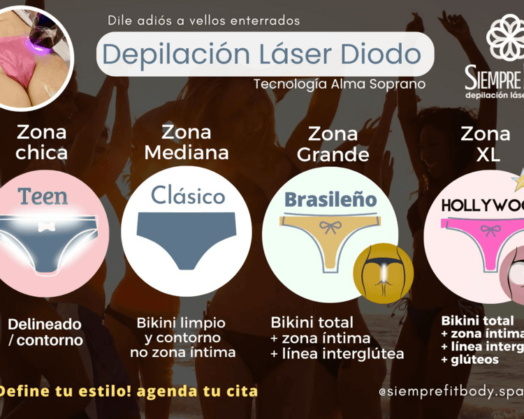 1 Zona MEDIANA – Depilación Láser Diodo