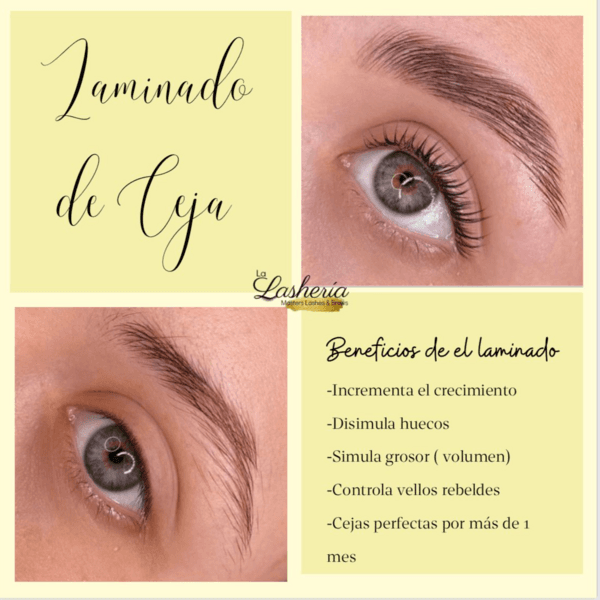 laminado o planchado de ceja