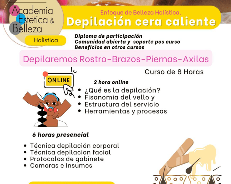 Taller depilación con cera caliente