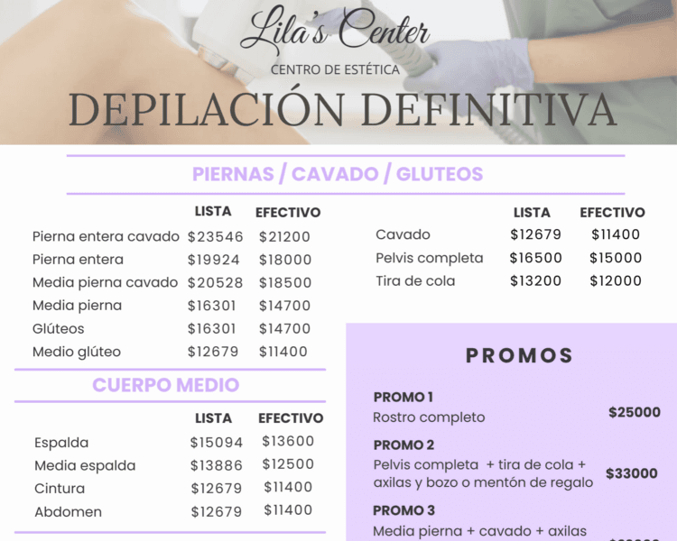 Depilación definitiva - PROMO 4