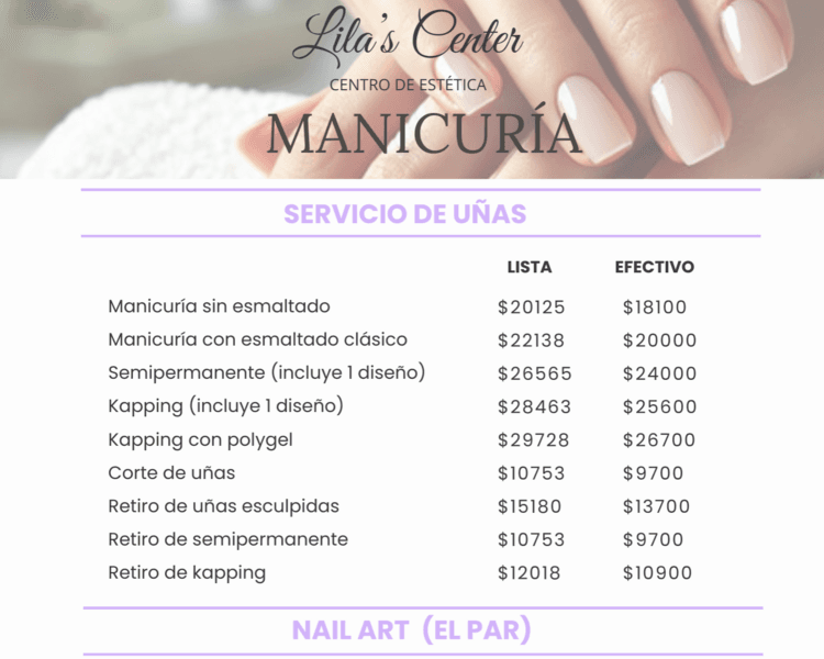 Manicuría sin esmaltado