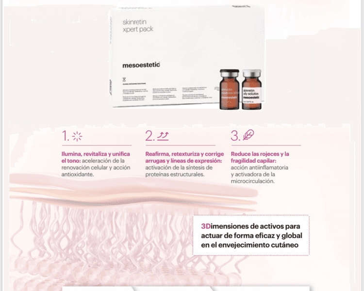 Exosomas Importados by Mesoestetic con Limpieza