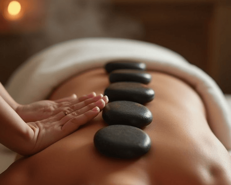 Masaje Piedras Calientes 45 min - Hot stone massage