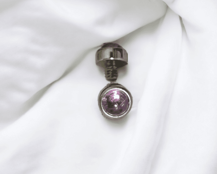 Top microdermal amatista 4mm Cod (353)