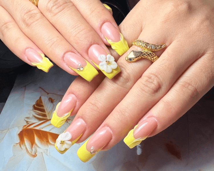 Acrilico con Tips (Frances, Diseño sencillo)