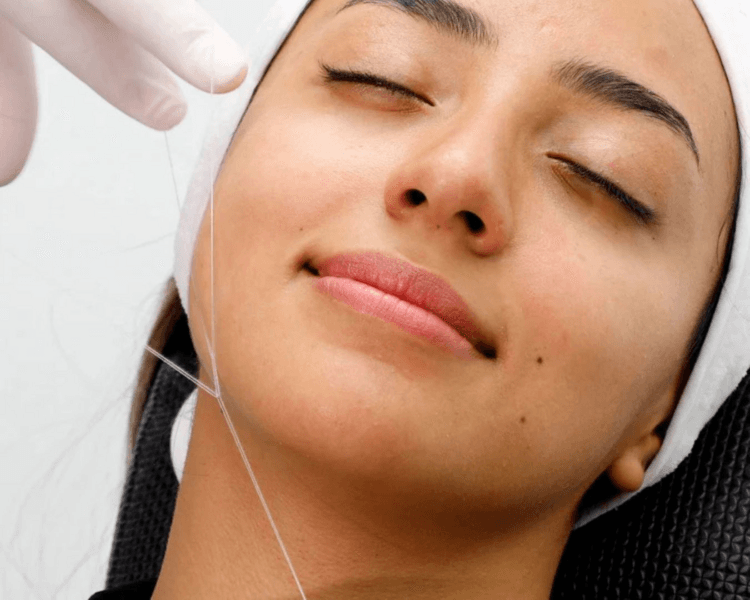 Depilación con hilo