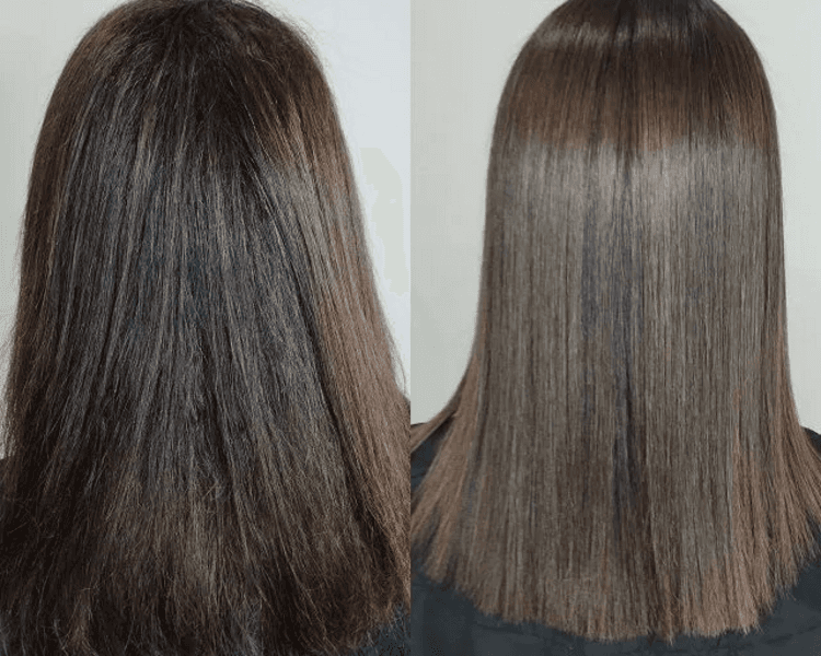 Alisado cabello medio