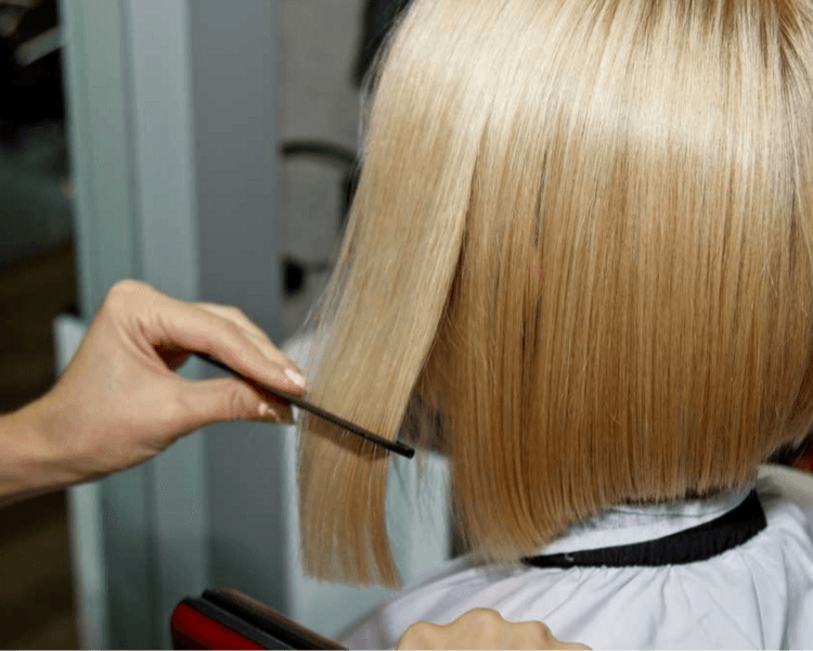 Alisado cabello corto