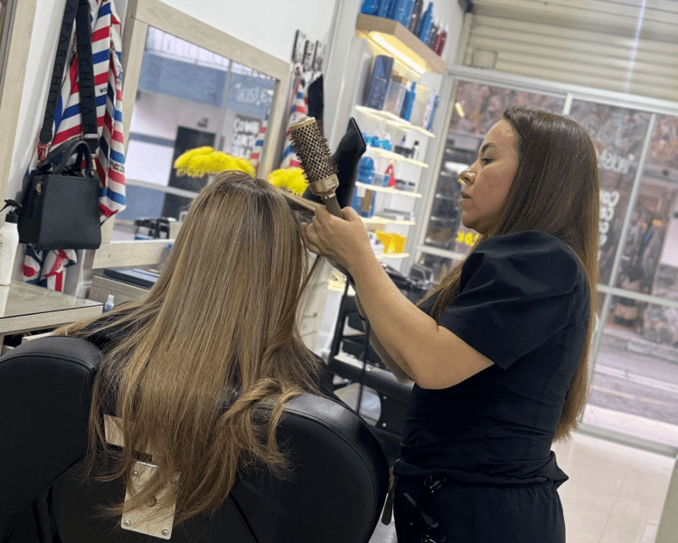 Alisado cabello largo