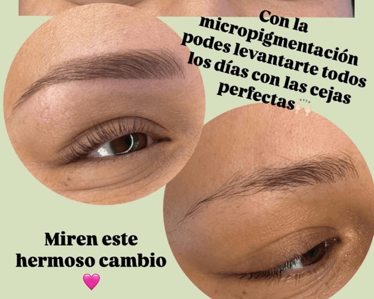 Micropigmentación de Cejas Efecto Sombreado (1er sesión)