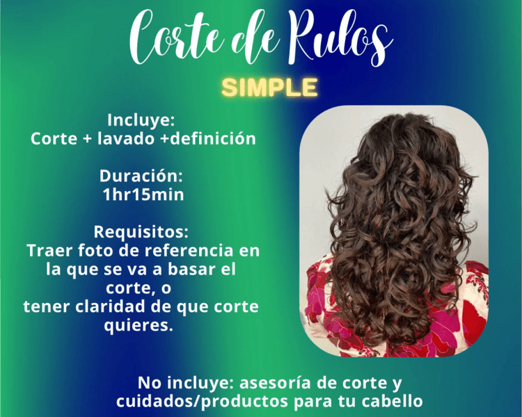 Corte simple rulos/ondulado