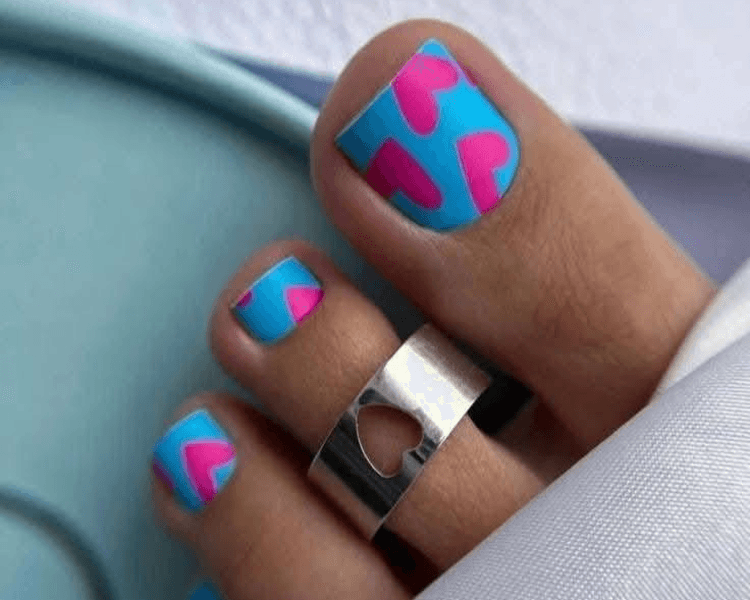 Gel semipermanente pies