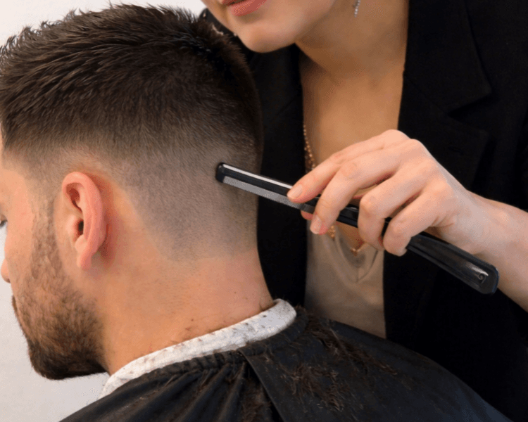 Limpieza de corte de cabello