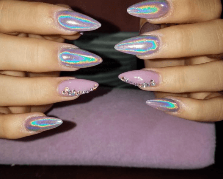 Efecto en Uñas Unicornio